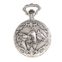 Pocket Watch - Classique - Antique Silver 3 Horse Heads
