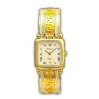 Watch - Classique - Ladies 2 Tone GP Square Face 1/2 Bangle