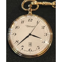 Gold Plated Desktop Open Dial Pocket Watch By CLASSIQUE