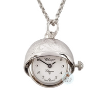 20mm Rhodium Womens Ball Pendant Watch By CLASSIQUE (Arabic) image