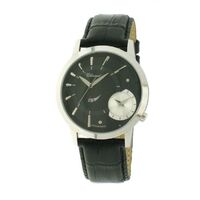 Watch - Classique - Gents St/Steel Round Black Dual Time