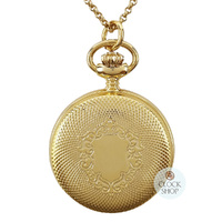 30mm Gold Womens Pendant Watch With Crest By CLASSIQUE (Arabic) image