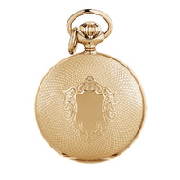 Rose Gold Plated Pendant Watch With Crest By CLASSIQUE