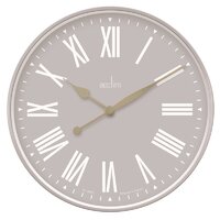 Northfield - Taupe Wall Clock 50cm By ACCTIM