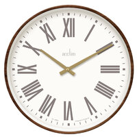 50cm Dunsley Walnut Wood Wall Clock By ACCTIM image