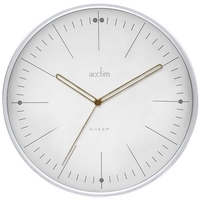 28cm Solna White Silent Wall Clock By ACCTIM image