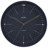 Solna - Midnight Sweep Hand Wall Clock 28cm By ACCTIM