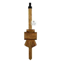 Oak Chalet Style Novelty Quartz Clock Pendulum (180mm)