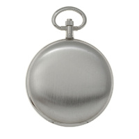 48mm Rhodium Unisex Pocket Watch With Polished Plain Case By CLASSIQUE (Arabic) image