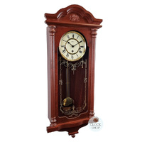 68cm Mahogany 8 Day Mechanical Chiming Wall Clock By HERMLE image