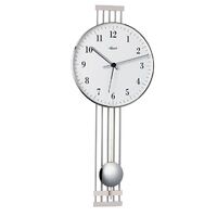 56cm Silver Pendulum Wall Clock By HERMLE