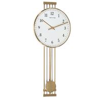 Gold Pendulum Wall Clock By HERMLE