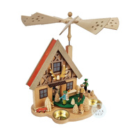 29cm Forest House Christmas Pyramid By Richard Glässer image
