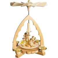 19cm Musical Angels Christmas Pyramid By Richard Glässer image