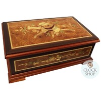 Burlwood 70 Note Music Box With Instrument Inlay (Tchaikovsky- The Nutcracker Suite) image