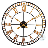 80cm Gold Round Wall Clock By AMS image