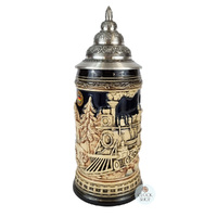 Rustic Train Beer Stein 0.5L By KING image