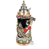 Santa Claus In Sleigh Beer Stein 0.75L By KING image