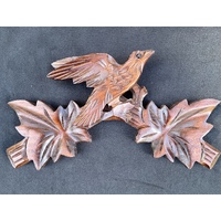 Wooden Carved Top With Bird For Cuckoo Clock 20cm image