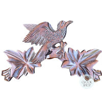 24cm Wooden Carved Cuckoo Clock Top With Bird image