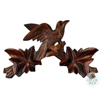 24cm Wooden Carved Cuckoo Clock Top With Bird