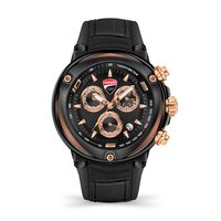 Partenza Black Silicone Strap With Black Leather By DUCATI