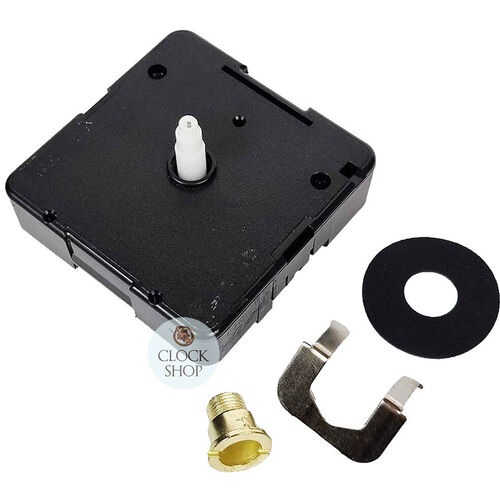 German Press Fit Step Clock Movement By UTS | 16mm Shaft | Fits 3.5mm & 5mm Hand Holes image