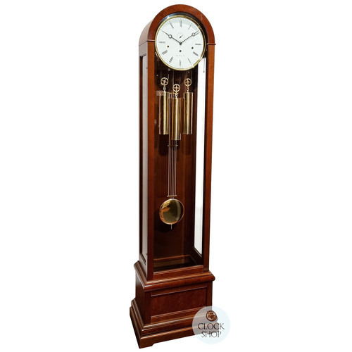 193cm Mahogany Contemporary Longcase Clock With Westminster Chime By HERMLE