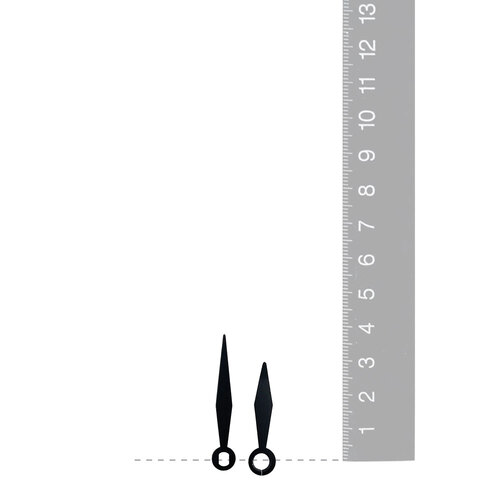 Black Pointer Euroshaft Quartz Hands (38mm & 30mm) image