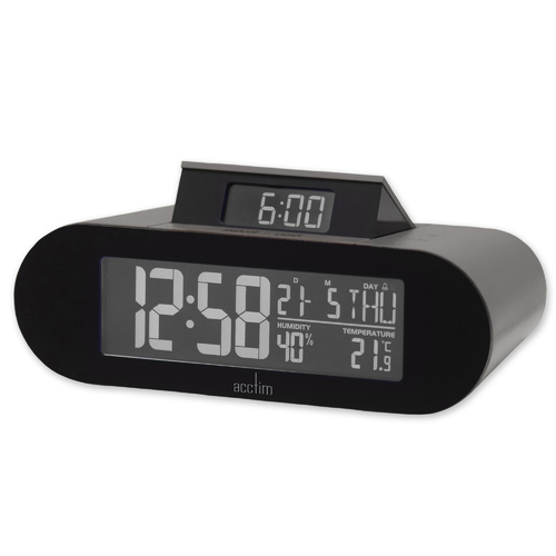 4.9cm Kian Grey LCD Digital Alarm Clock By ACCTIM