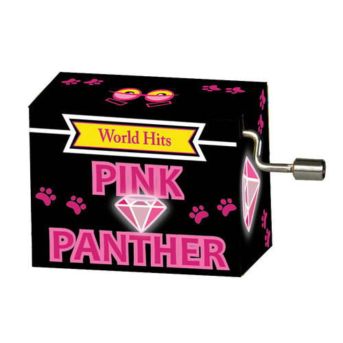 World Hits Hand Crank Music Box (Pink Panther)