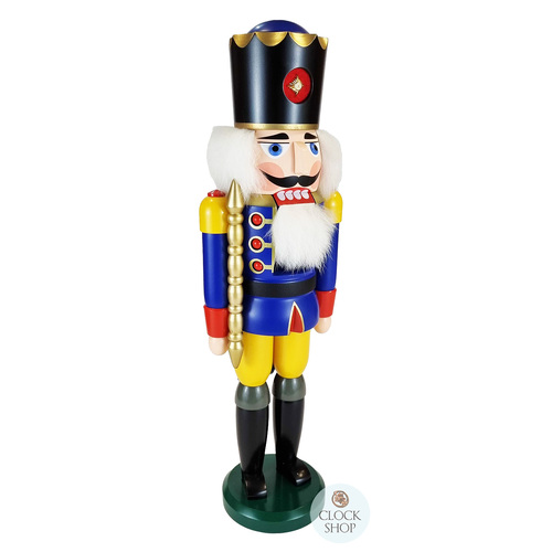 50cm Blue & Yellow King Nutcracker By Seiffener image