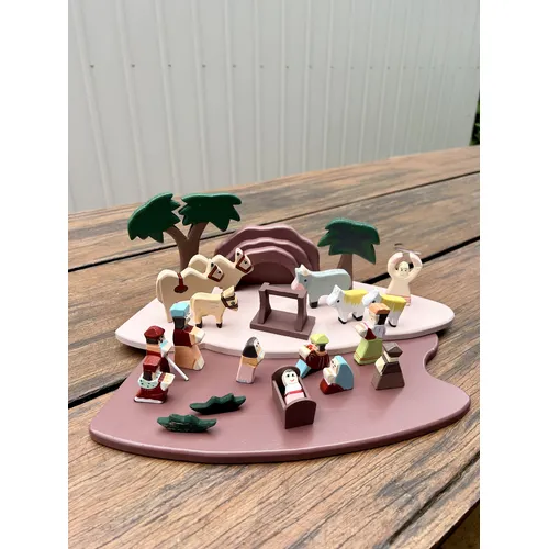 23 Piece Wooden Nativity Set (Display Model) image