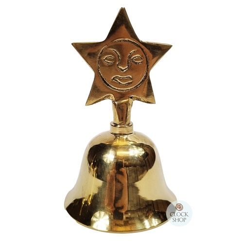 Brass Table Bell With Star Imprint