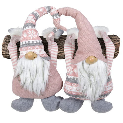 30cm Pink and Grey Gnome Shelf Hangers- Assorted Designs