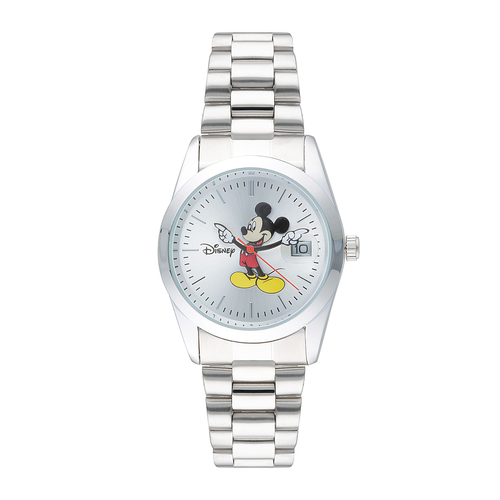 35mm Disney Collectors Edition Mickey Mouse Mens Watch With Silver Band & Dial
