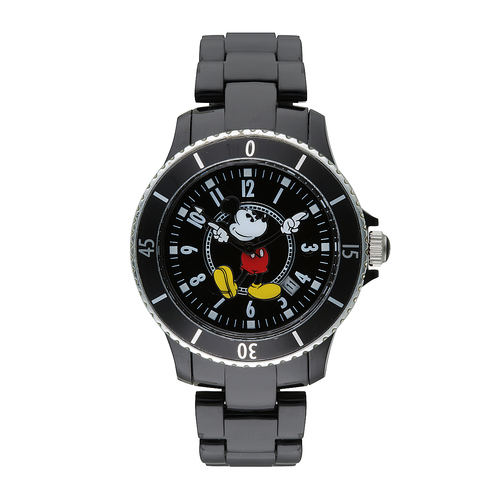 40mm Disney Sports Mickey Mouse Unisex Watch With Black Band & Dial image