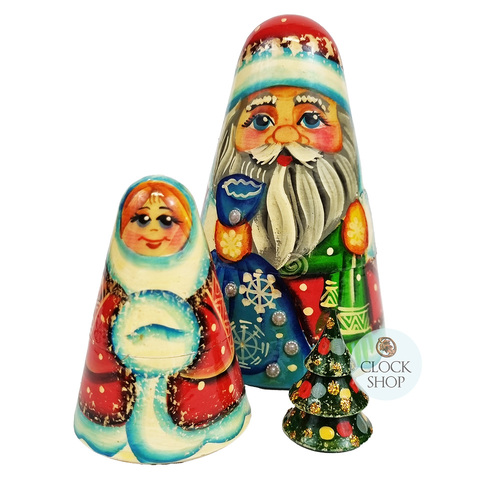 Christmas Cone Russian Dolls 13cm (Set Of 3)