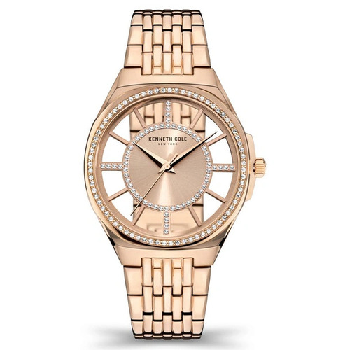 36mm Crystal & Rose Gold Womens Quartz Watch With Rose Gold Band By KENNETH COLE image