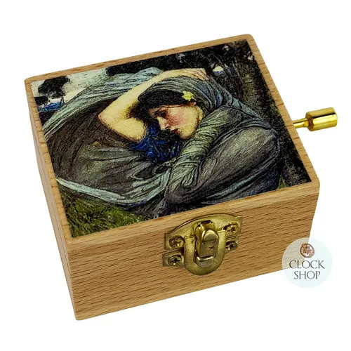Wooden Hand Crank Music Box- Boreas (Au Claire De La Lune) image
