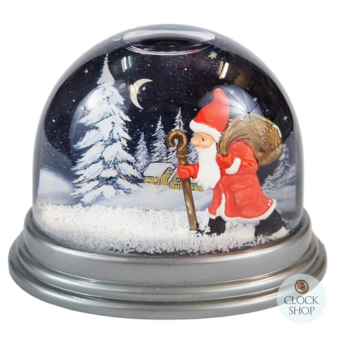 8.5cm Walking Santa Snow Globe