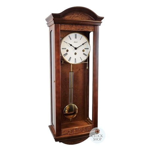 66cm Walnut 8 Day Mechanical Chiming Wall Clock By HERMLE