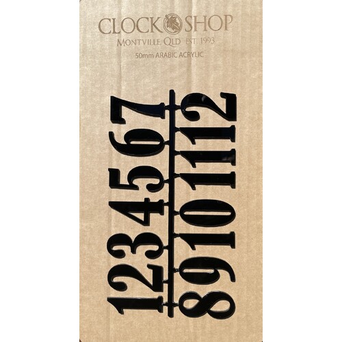 50mm Black Acrylic Arabic Numerals image