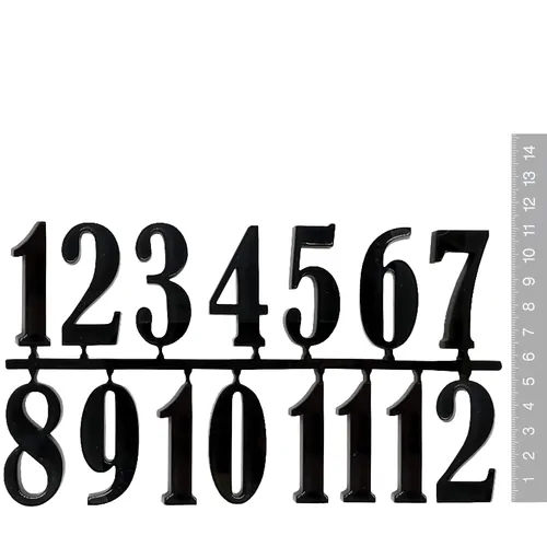 50mm Black Acrylic Arabic Numerals image
