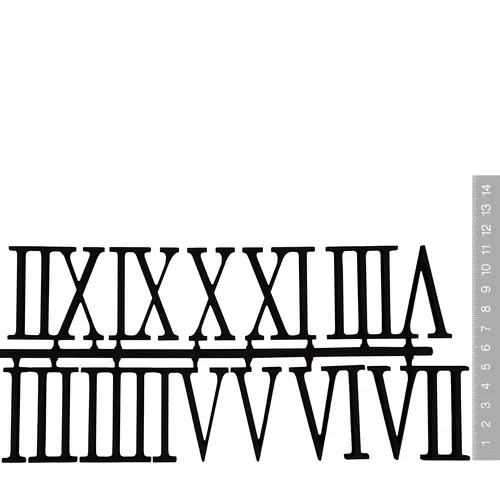 50mm Black Acrylic Roman Numerals image