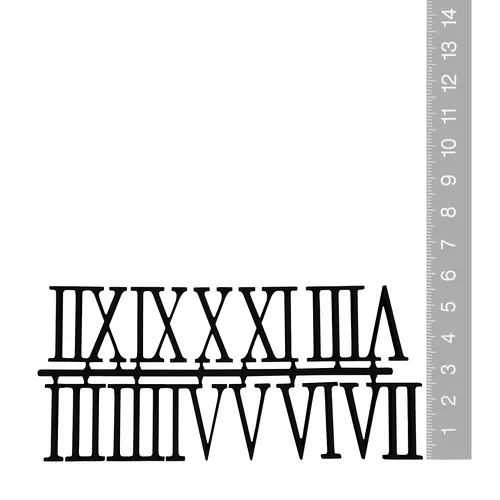 25mm Black Acrylic Roman Numerals image