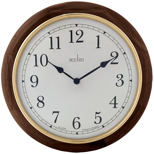 31cm Winchester Oak Wall Clock By ACCTIM