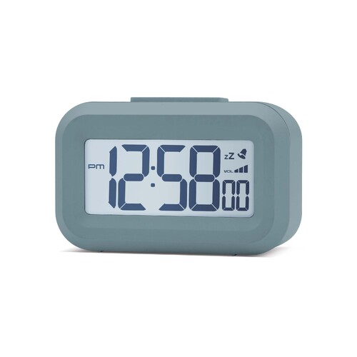 9cm Kitto Blue LCD Digital Alarm Clock By ACCTIM