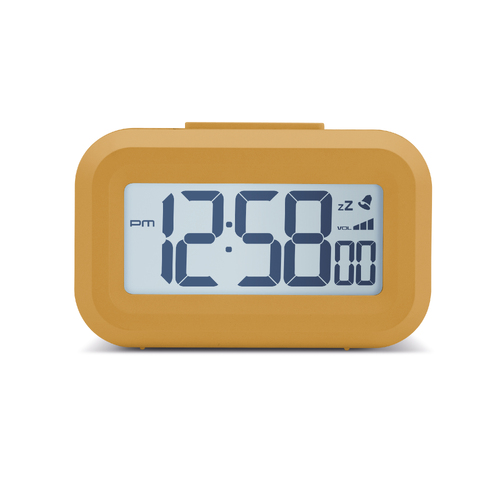 9cm Kitto Yellow LCD Digital Alarm Clock By ACCTIM image