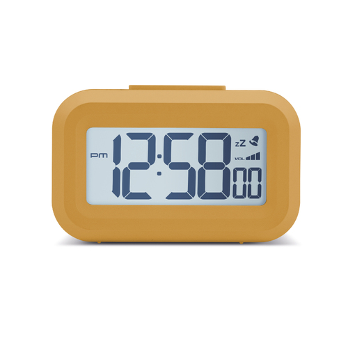 9cm Kitto Yellow LCD Digital Alarm Clock By ACCTIM